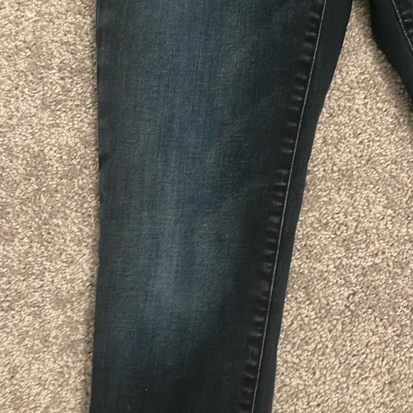 Mavi Gold Ada Mid Rise Dark Blue Wash Boyfriend Jeans 24X27 - Picture 4 of 14